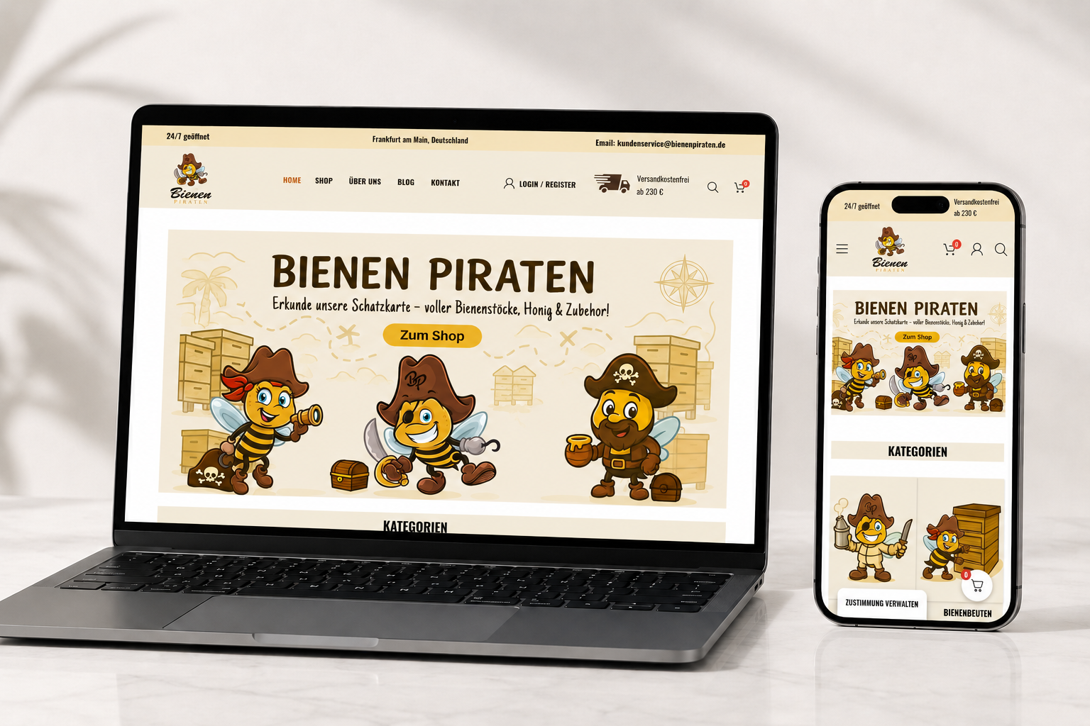 Bienen Piraten, Frankfurt am Main, Njemačka <br />
TC-Fruits