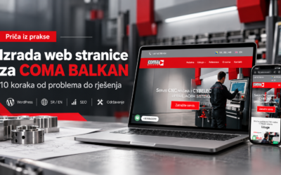 Blog 1 Izrada web stranice za COMA BALKAN: 10 koraka od problema do rješenja